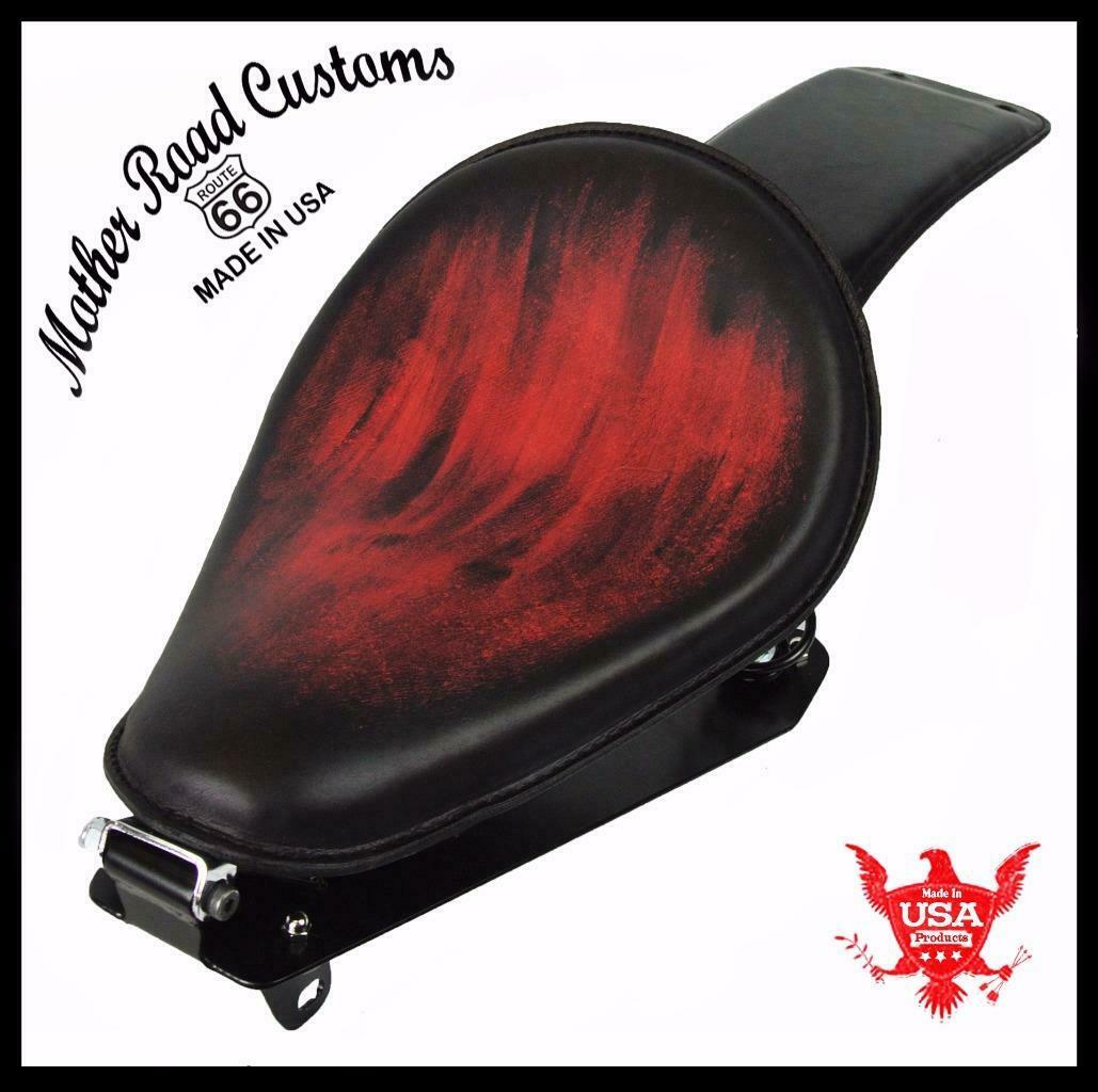 2014-2025 Yamaha Bolt Spring Seat Conversion Ant Red Leather Kit P-Pad R-Specbcs