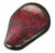 Seat Chopper Harley Sportster Hond 10x13 Antique Red Tooled Leather - Mother Road Customs