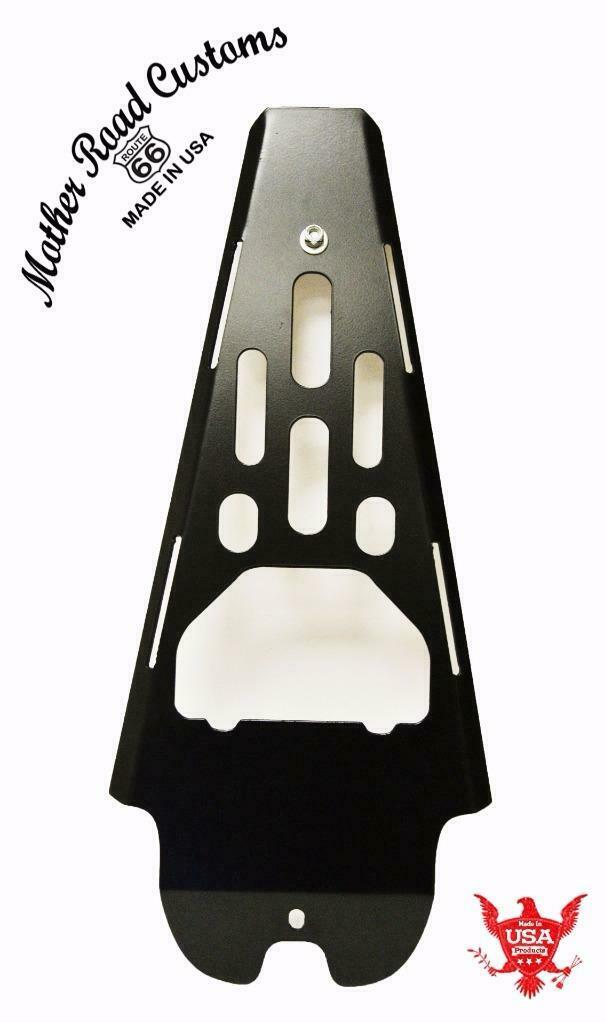 2006-2017 Black Harley Dyna Frame Engine Rock Guard Fits All Models Seat - Mother Road Customs