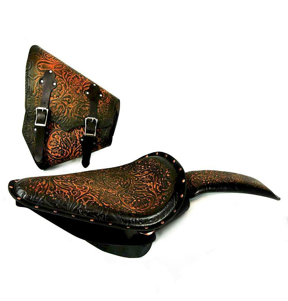 2000-2017 Harley Softail Seat Spring Saddle Bag Mounting Kit P-Pad Ant Brn bc - Mother Road Customs