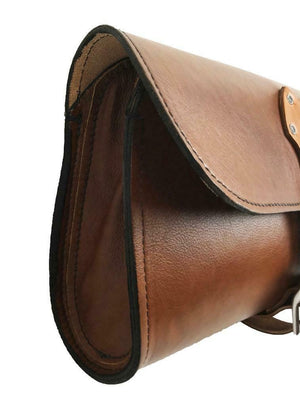 2015-2020 Indian Scout Bobber Swing Arm Saddle Bag  Desert Tan Leather Seat MRC - Mother Road Customs
