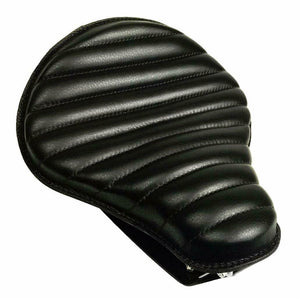 1982-2003 Sportster Spring Seat Solo Harley Blk Tuck Roll Leather Mount Kit bcs - Mother Road Customs