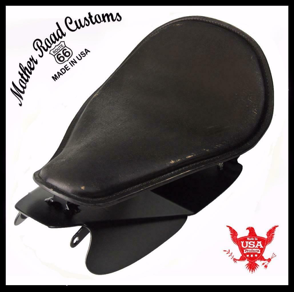 2006-2017 Harley Dyna Spring Seat Blk Dist Leather Mounting Installation Kit bcs - Mother Road Customs