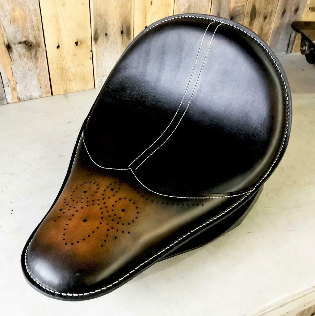 2000-2017 Harley Softail Spring Seat Conversion Mounting Kit Ant Brown Wingtip c - Mother Road Customs