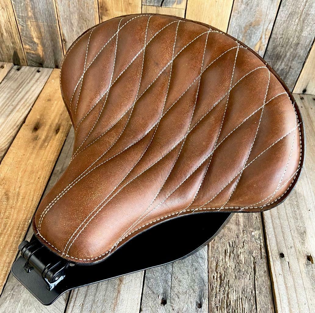 2000-2017 Harley Softail Spring Seat Mounting Kit Tractor Br Dis Diamond Leather