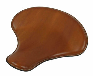 Spring Solo Tractor Seat Harley Sportster Indian Scout 15x14" Desert Tan Leather - Mother Road Customs