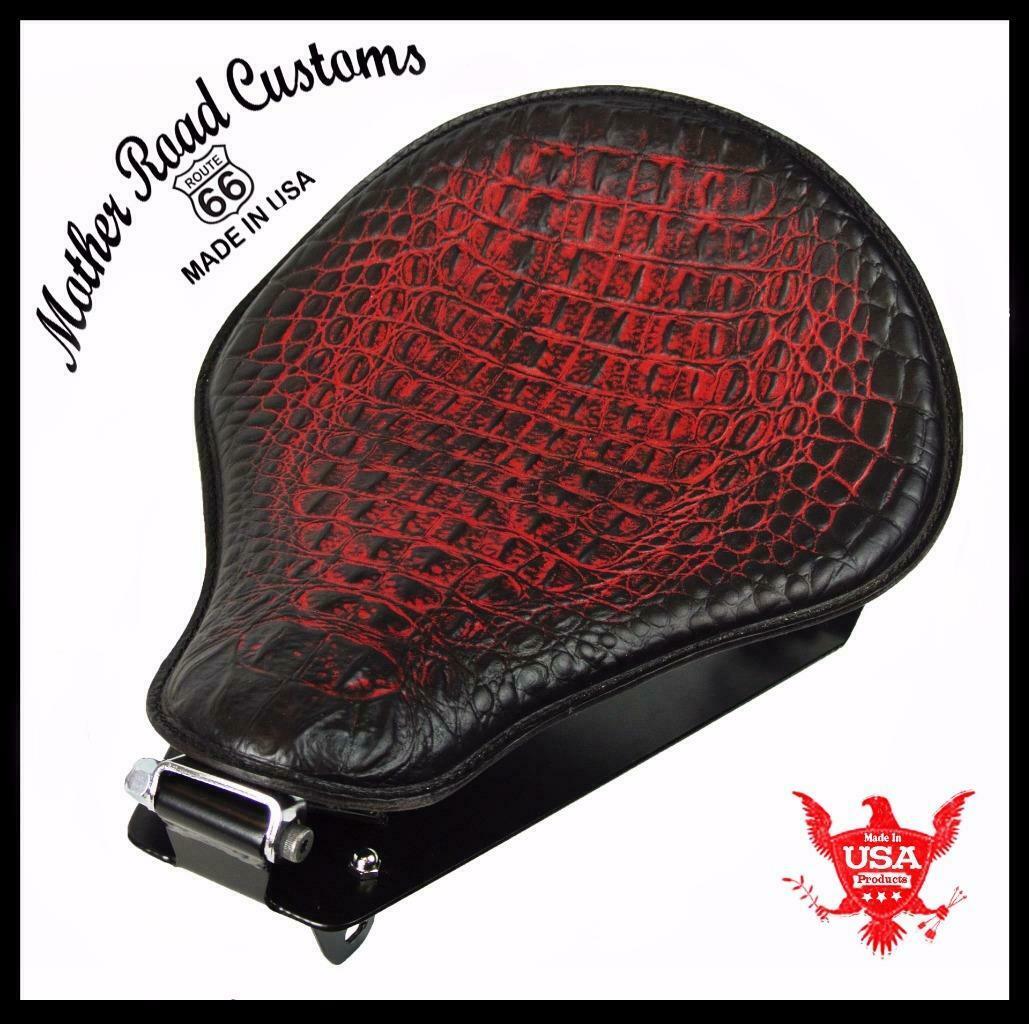 2014-2025 Yamaha Bolt Spring Seat Ant Red Alligator Leather Conversion Kit  bcs