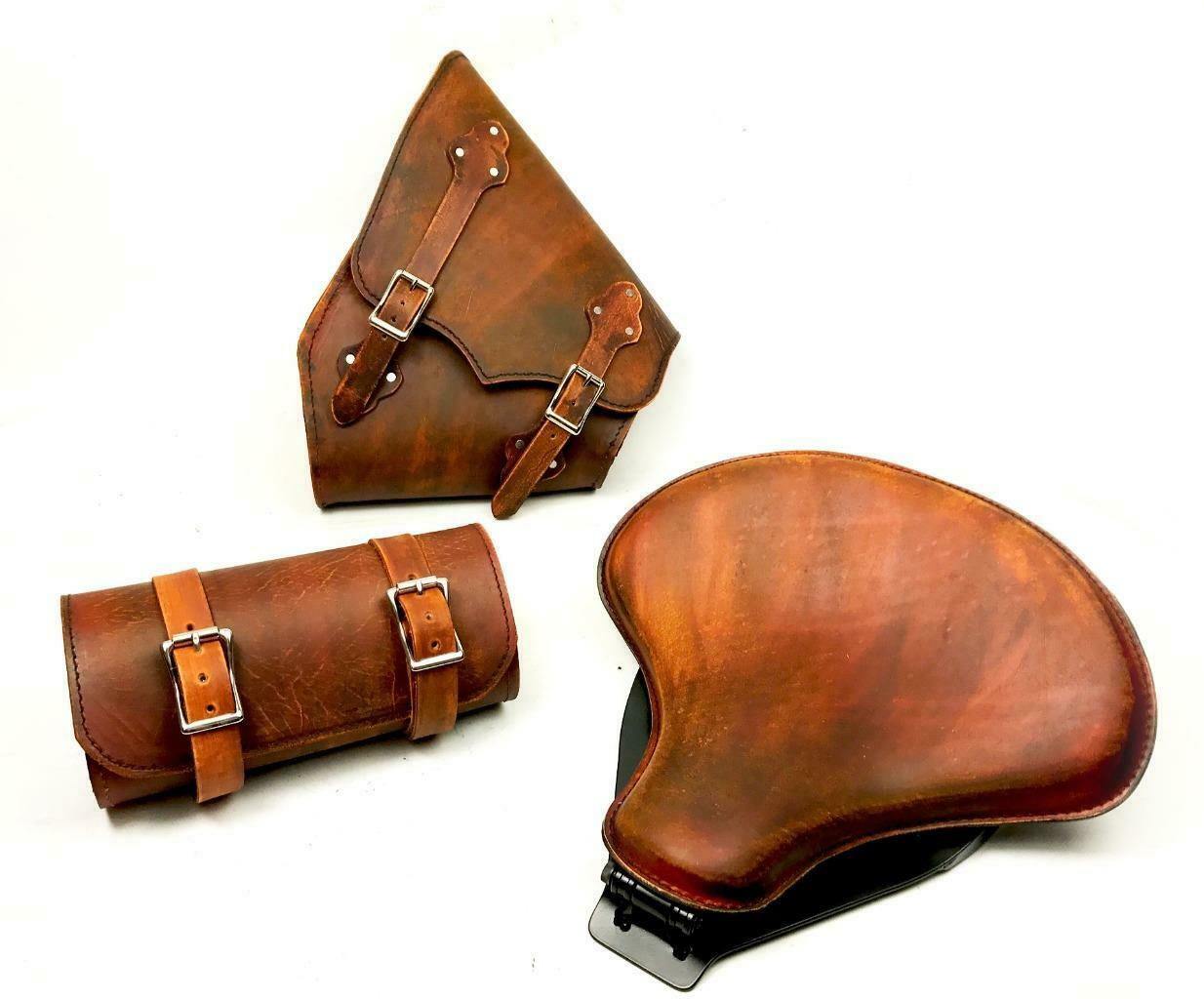 2000-2017 Harley Softail Seat Spring Mounting Kit Saddle Bag Leather 201  BrnDis - Mother Road Customs