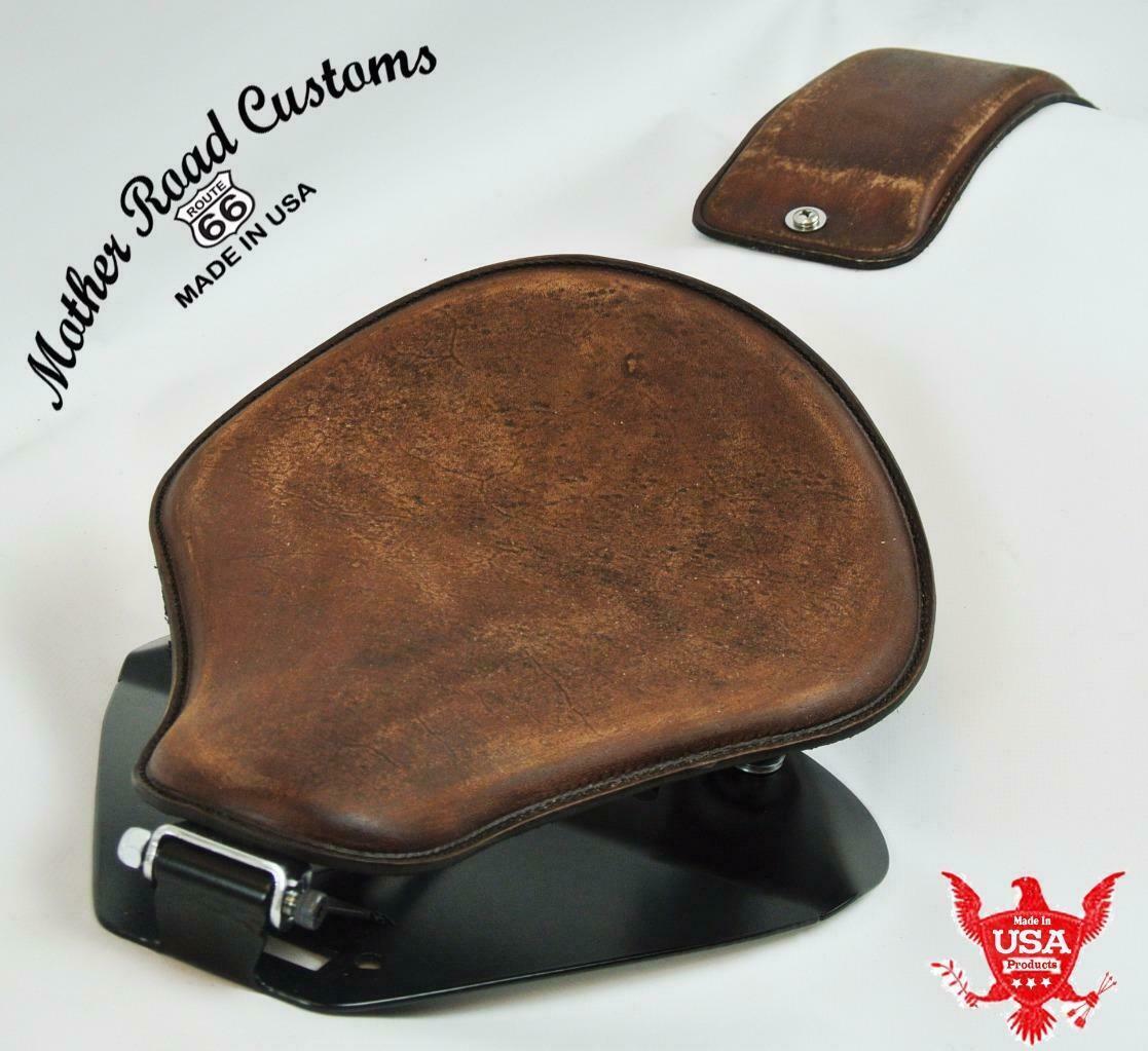 1998-2020 Yamaha V Star 650 Spring Brn Dist Leather Seat P-Pad Mounting Kit bc - Mother Road Customs