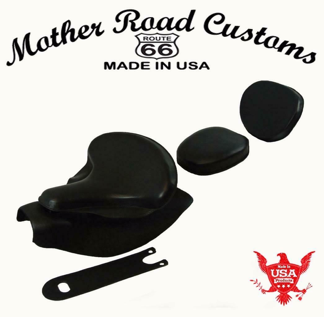 2014-2021 Indian Chief Spring Seat Mounting Kit Pad Back Rest Tank Bib Black bs