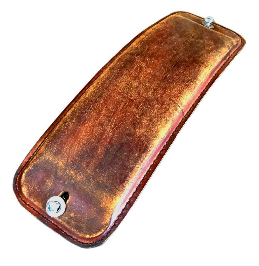 2006-2017 Harley Dyna Passenger Pad 201 Brown Dist Leather Street Bob Low USA - Mother Road Customs