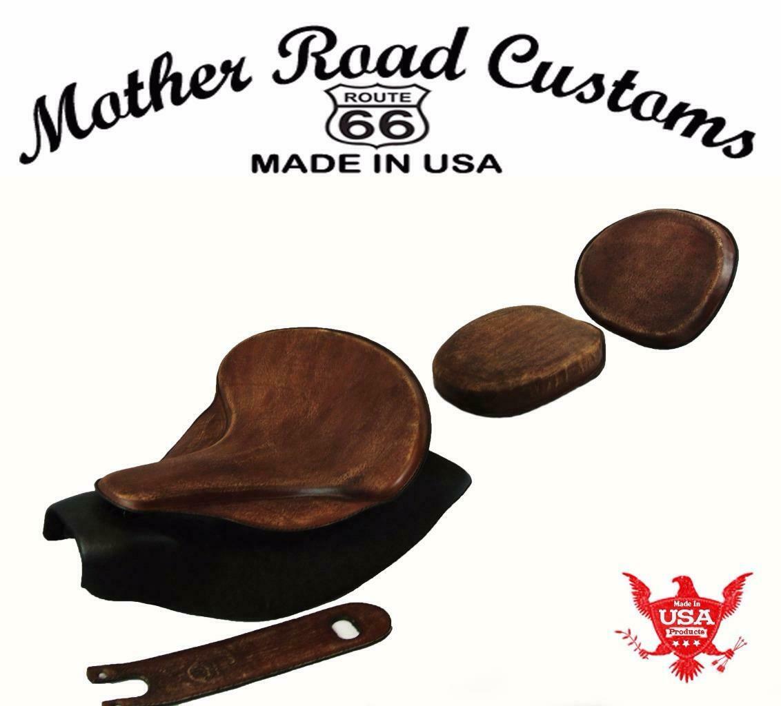 2014-2021 Indian Chief Spring Seat Mounting Kit Pad Back Rest Tank Bib Brn Dist bs