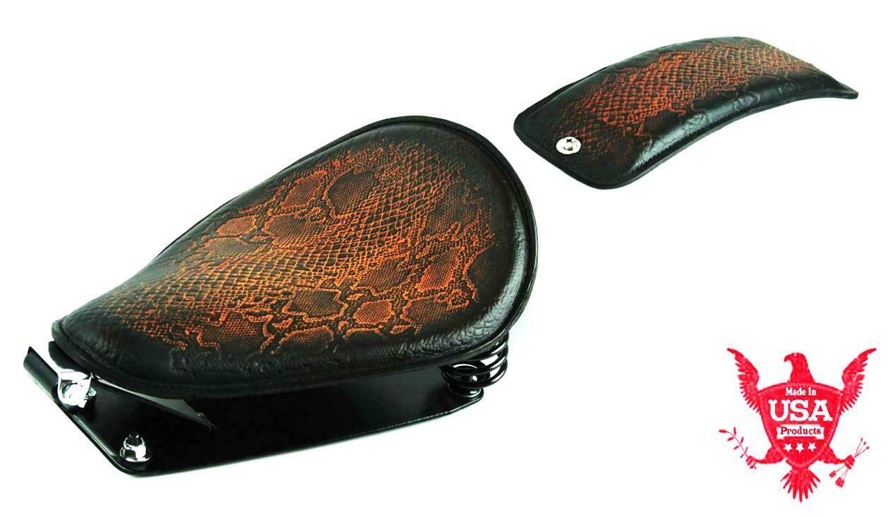 1982-2003 Harley Sportster Seat Spring Mounting Kit Passenger Pad Ant Brn b MRC - Mother Road Customs