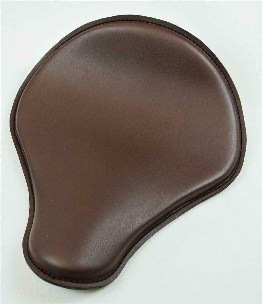 Seat Spring Solo Chopper Harley Sportster Nightster Bobber 12x13 Brown Pleather - Mother Road Customs