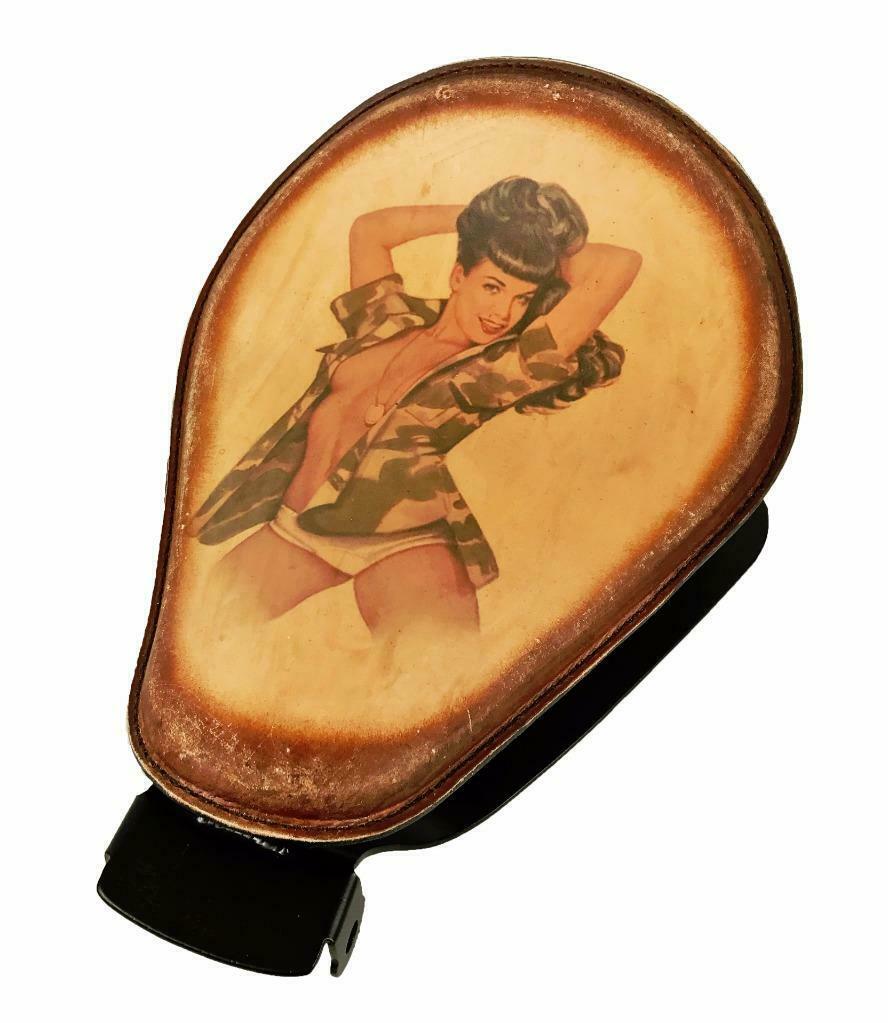 2010-2022 Sportster Harley Spring Solo Seat Mount Kit BrnDist Tattoo Leather bcs