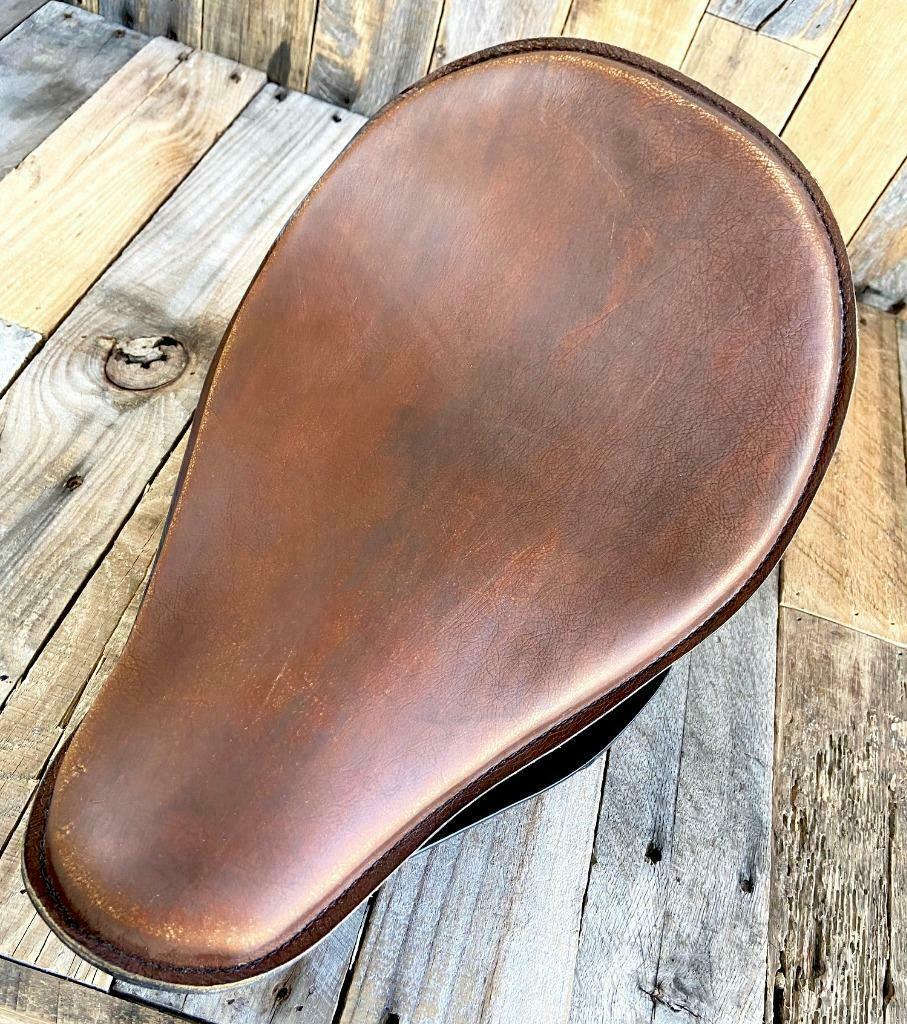 2000-2017 Harley Softail 11x16 Brown Dist Spring Seat Conversion Mounting Kit bc