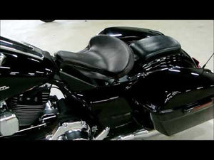1998-2024 Passenger Pad Harley Touring Black Leather Fits All Models MRC